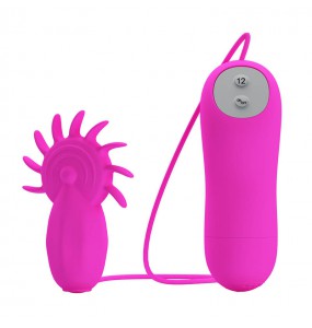 PRETTY LOVE - Wheel Of Tongues Massager Vibrator (Battery - Purple)